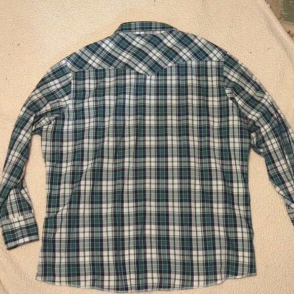 Men's 3XL Vintage Wrangler Western Shirts Long Sleeve Pearl Snap Button Up - Picture 2 of 8